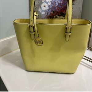 Michael Kors Lemon Yellow Jet Set Tote